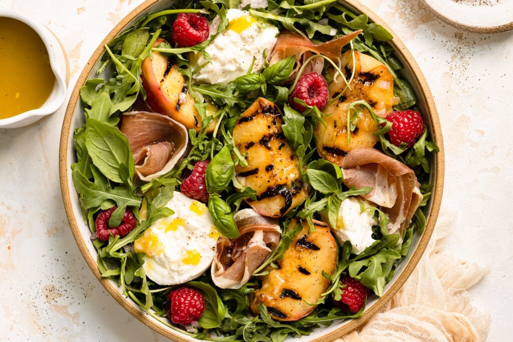 Grilled Nectarine and Burrata Recipe with a Tangy Twist