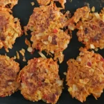 Sweet Potato Fritters Served with Chilli Dipping Vinegar