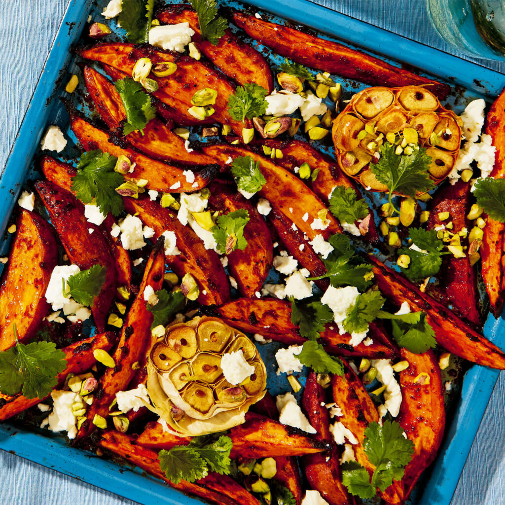 Tom Yum Sweet Potato Wedges and Salad Ideas