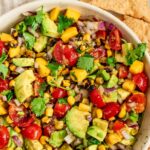 Fresh Grilled Aubergine Salad Recipe with Mango and Tomato