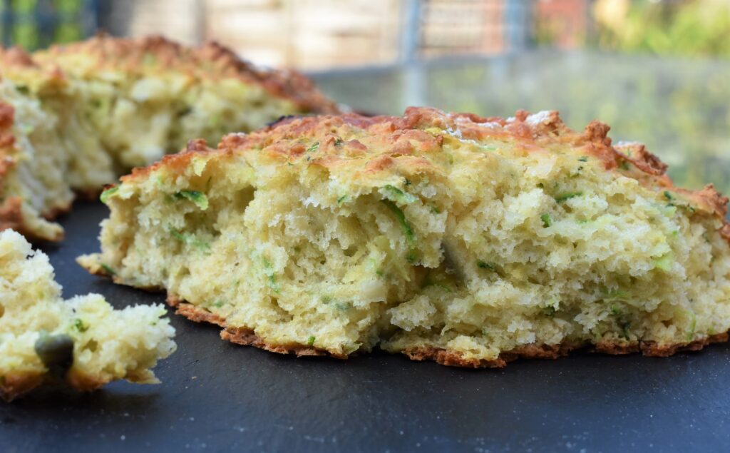 Soda Bread with Courgette and Chilli Butter Twist