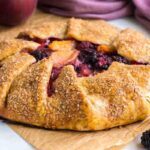 Fresh Thyme Galette with Peach, Blackberry, and Ricotta