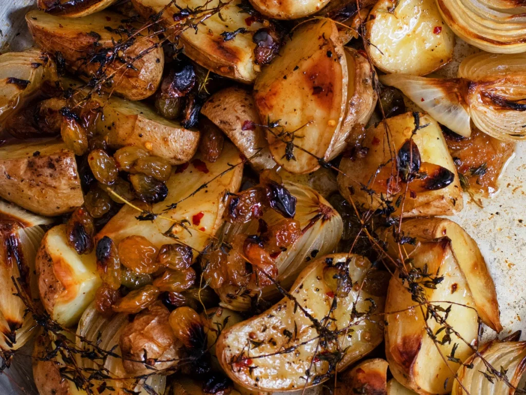 Potato & Paneer Skewers Tossed in Lime-Mint Dressing