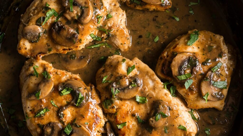 Savor Chicken Diane with Savory Mixed Mushrooms