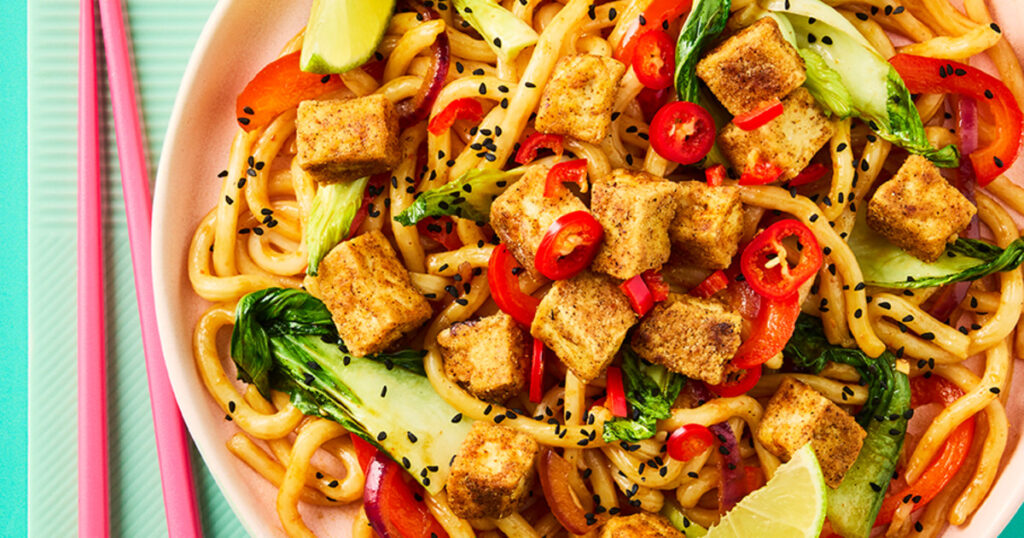 Spicy Chilli Crisp Noodles with Tofu and Cabbage Recipe