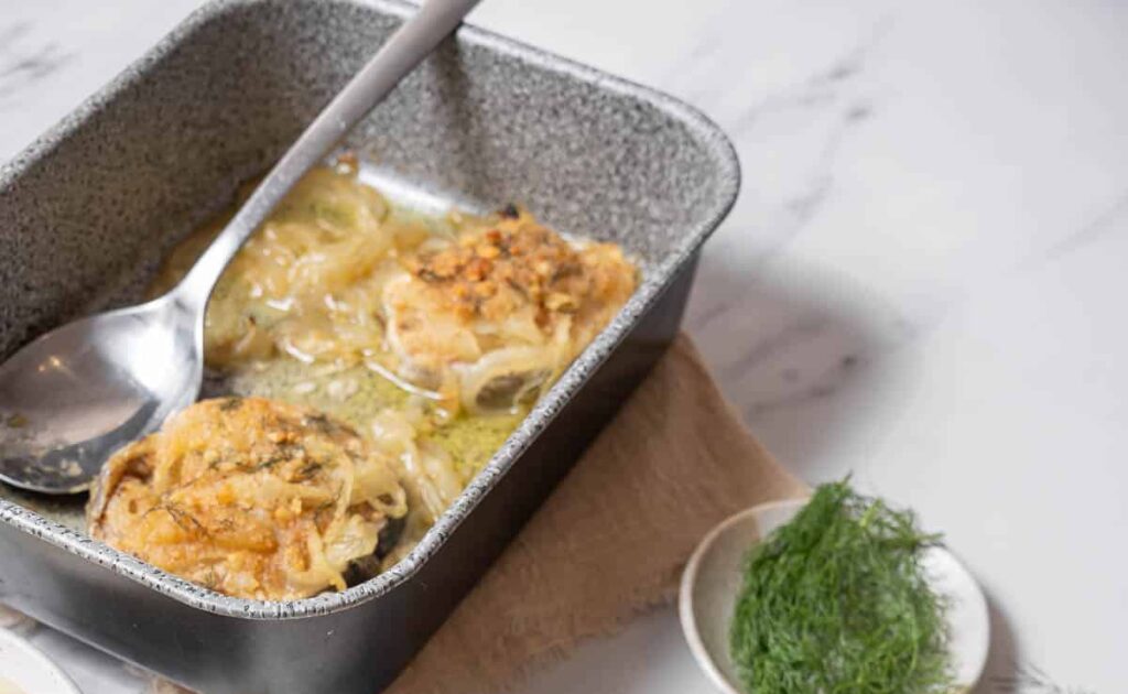 Roast Hake with Caper Anchovy Butter: A Flavorful Recipe