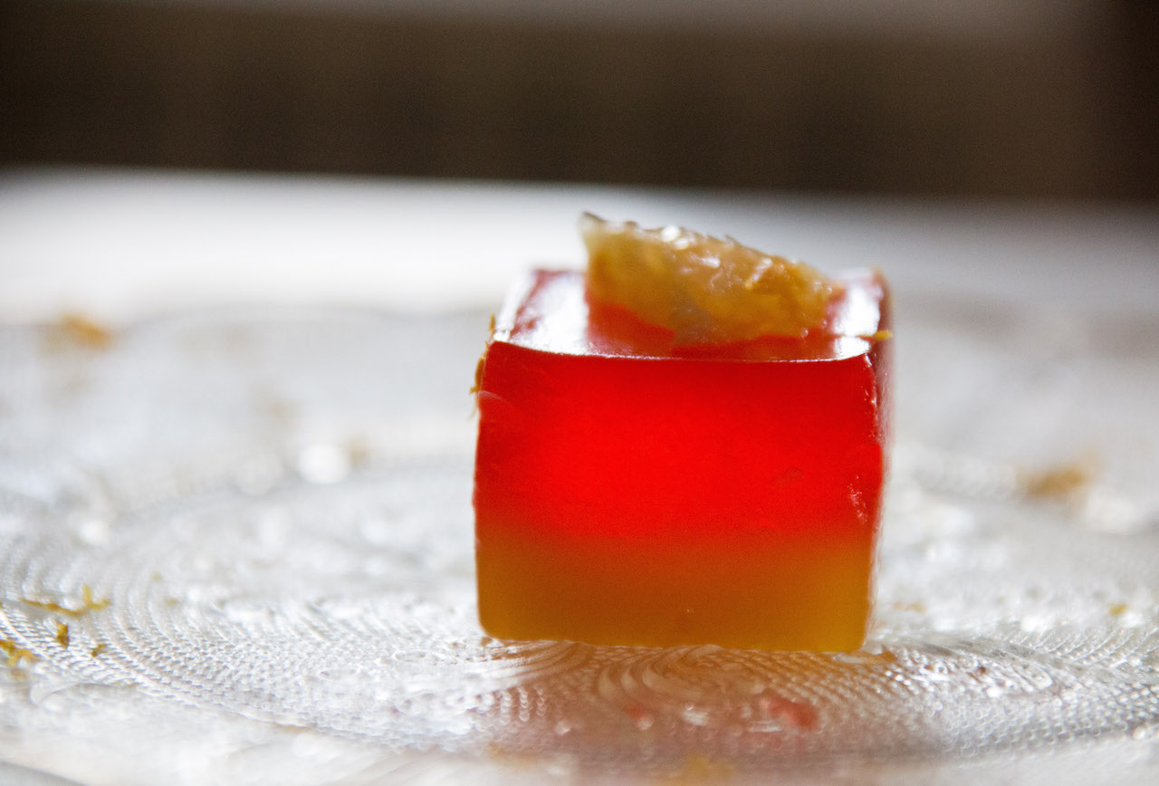Pomegranate Campari Jelly Brings a Bold Twist to Desserts