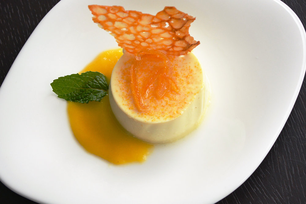 Grand Marnier jelly adds twist to panna cotta