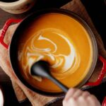 Squash Velouté Highlights Pickled Walnut and Baron Bigod