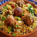 Malai kofta biryani with apple gains menu attention