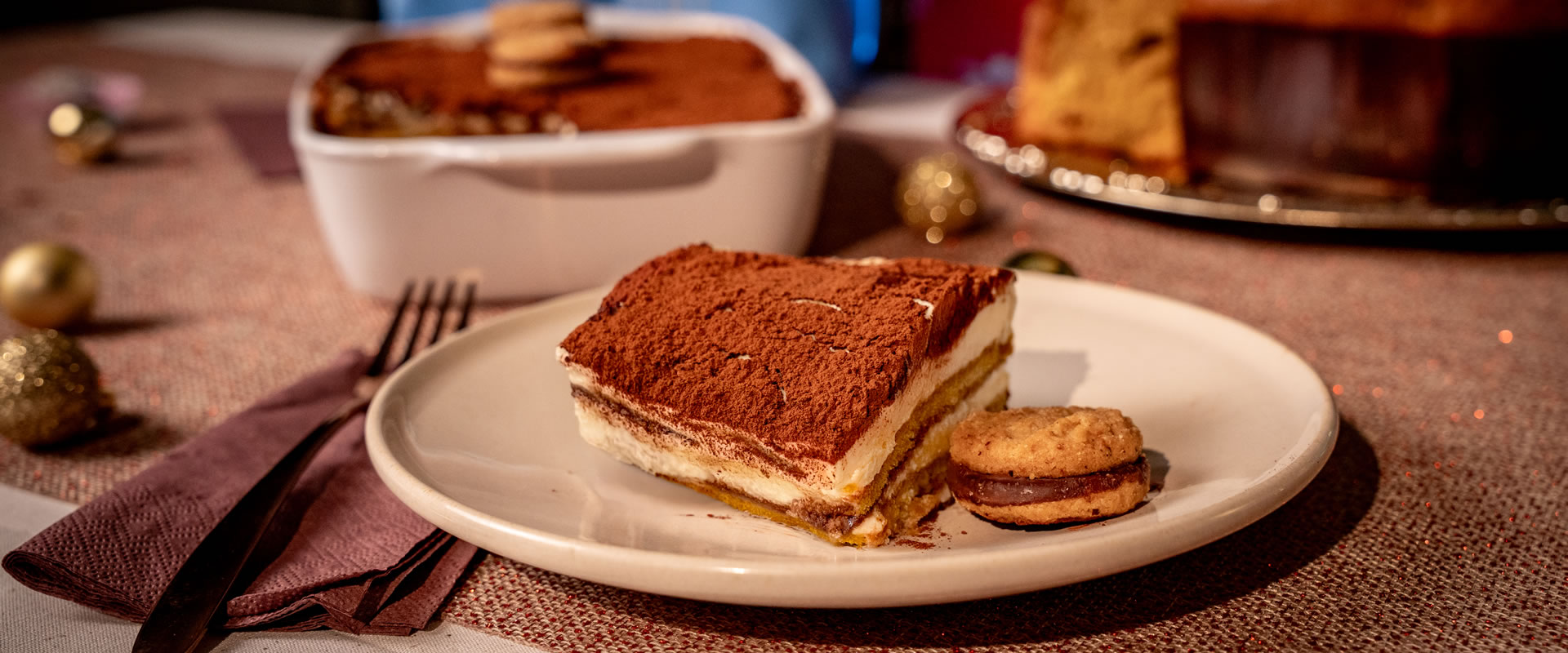 Panettone walnut tiramisu appears on seasonal menus