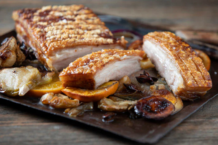 Roast Pork Belly Recipe Adds Apple, Soy, Ginger Glaze
