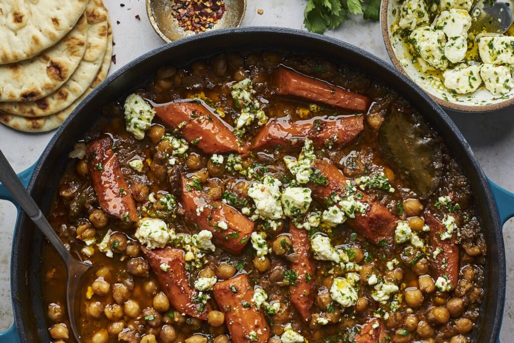 Braised Chickpeas With Carrots, Dates and Feta Gain Attention