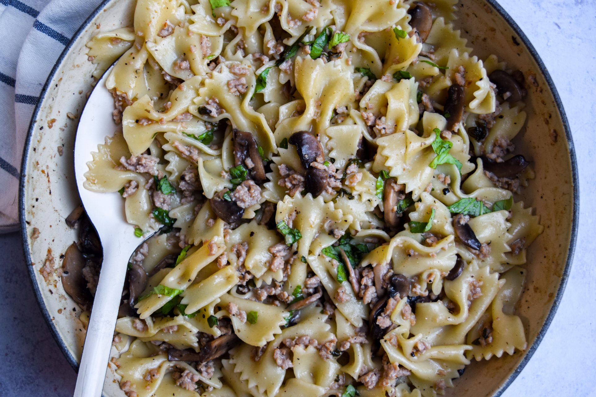 Pork and Mushroom Pasta Highlights Comfort Food Trend