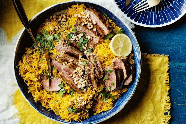 Lamb Pilaf with Almonds and Sour Plums Introduced