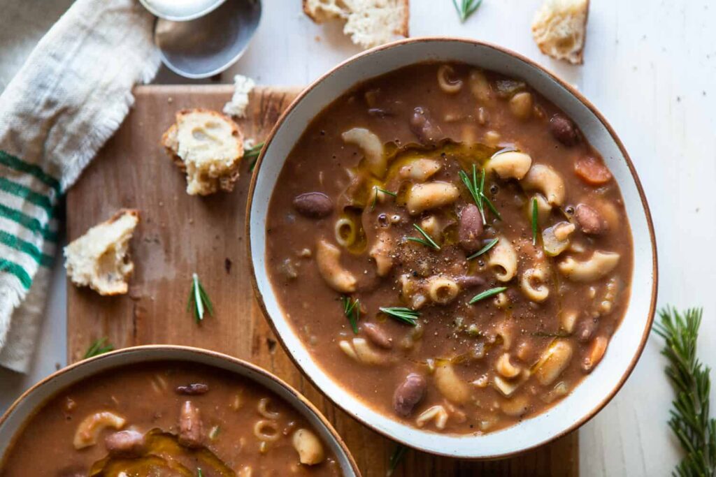 Pasta e Fagioli Gets Fresh Coconut and Lemon Twist