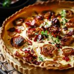 Caramelised Miso Leek Tart Pairs with Fennel Slaw