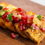 Grilled Halloumi Served With Pineapple Salsa