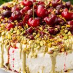 Pistachio and Cherry Meringue Cake Recipe Unveiled