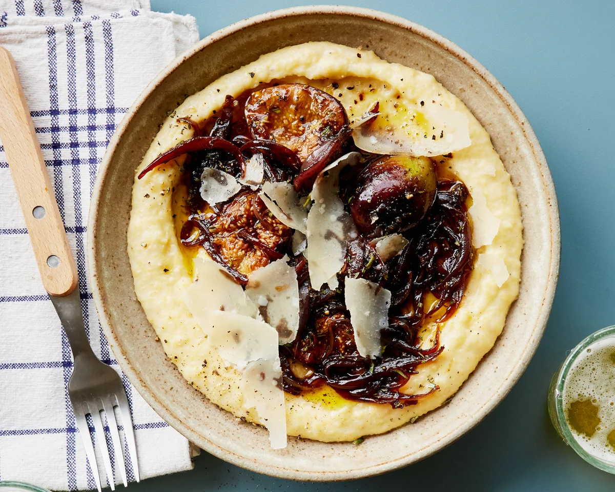 Sweet and Sour Figs Elevate Polenta Dish