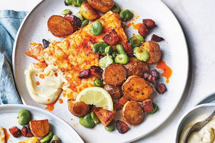Harissa Baked Hake Highlights Spiced Seafood Dish