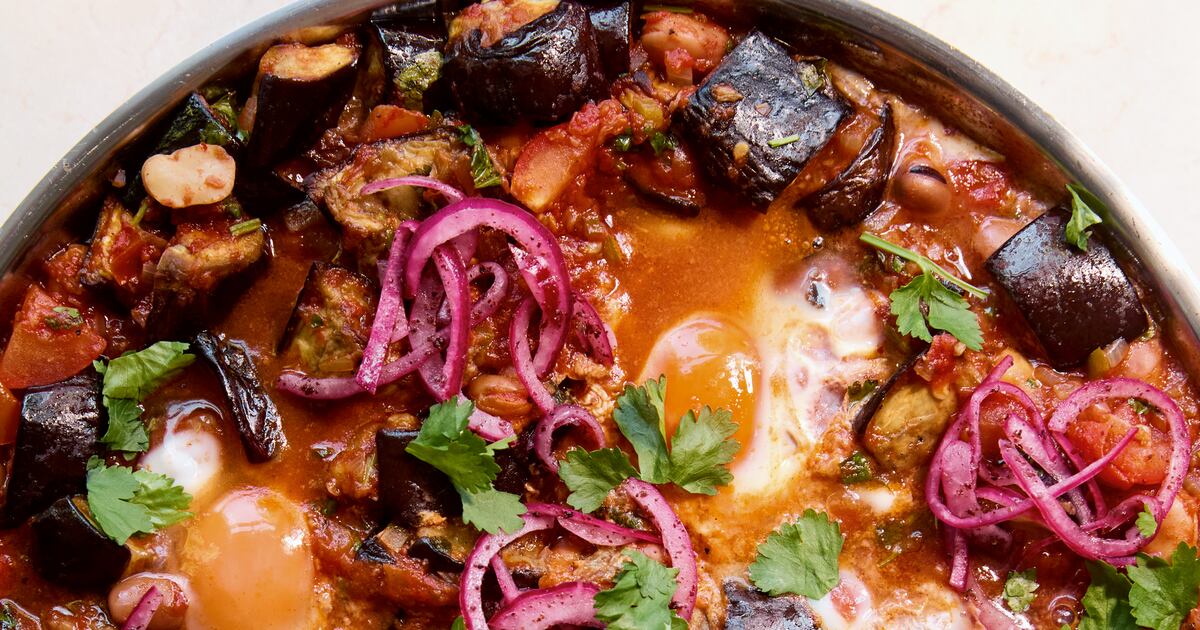 Aubergine, Fava Beans and Eggs Recipe Gains Popularity