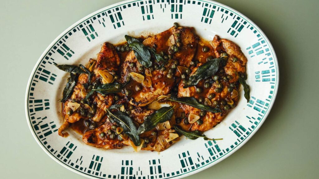 Lemon Sage Piccata Emerges as Food Trend