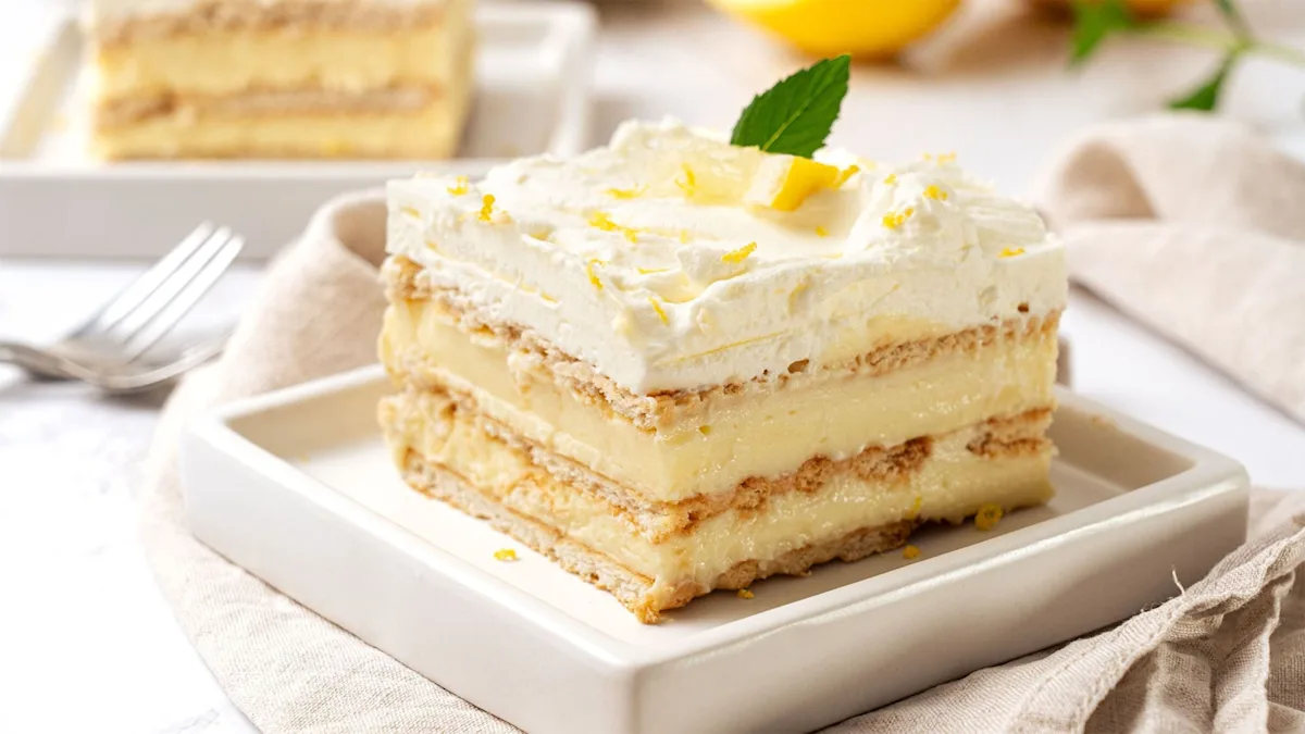 Lemon Icebox Pudding Brings Refreshing Citrus Taste