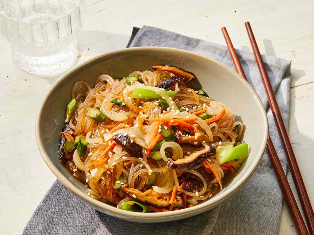 Cook Green Vegetable Vermicelli Japchae