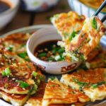 Cook Crispy Asparagus and Courgette Pajeon