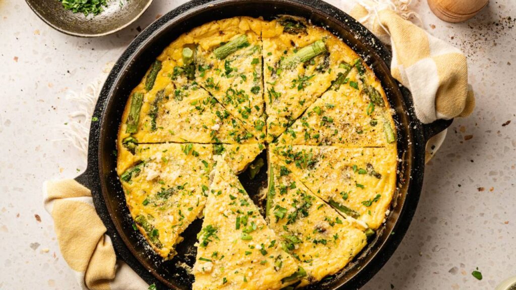 Asparagus and Rice Frittata Packs Fresh Flavor