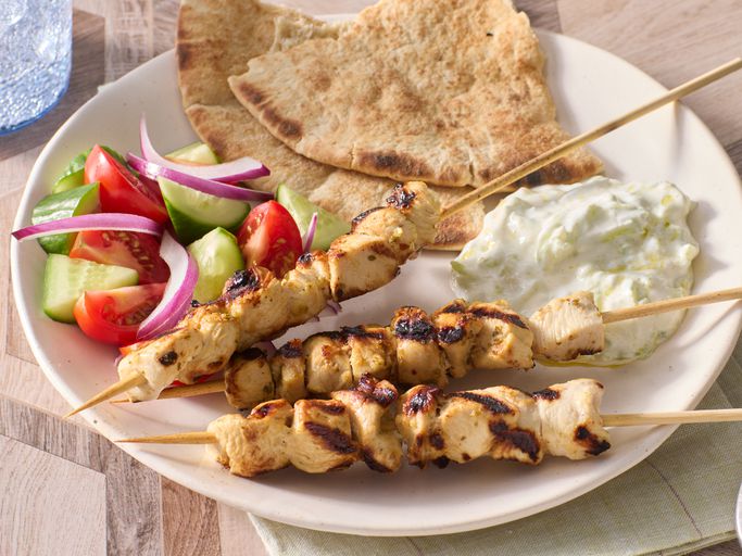 Easy Chicken Souvlaki With Mediterranean Flavors