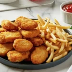 Chicken Nuggets and Celeriac Fries for Dinner
