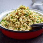 Green Bulgur Wheat ‘Risotto’ With Fresh Vegetables