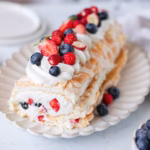Strawberry Rolled Pavlova Gets a Sumac Twist