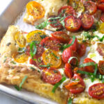 Tomato and Basil Tart Fine With Crisp Pastry