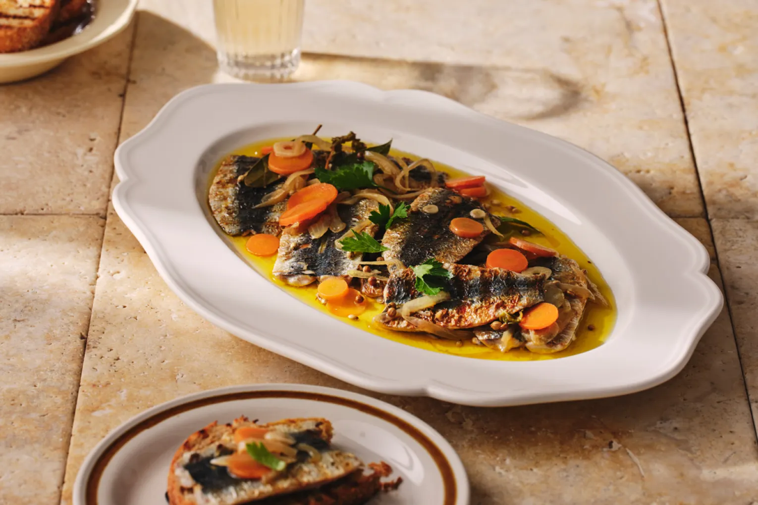 Grilled Sardines With Tangy Blackberry Escabeche