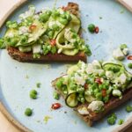 Whipped Feta Bruschetta with Courgette and Radishes